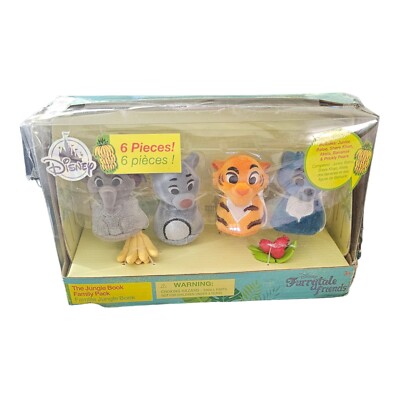 Disney Store Furrytale Friends Jungle Book Family Pack Figure Set New Damage Box