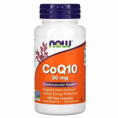 CoQ10, 30 мг, 120 растительных капсул