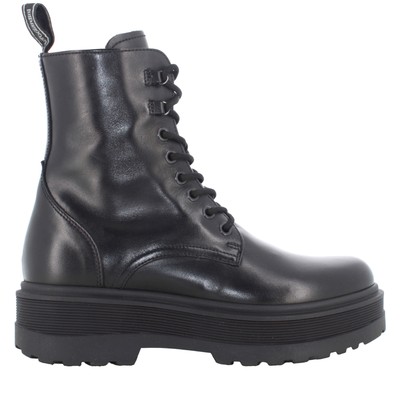 Pre-owned Nerogiardini Nero Giardini A24us Women's Platform Ankle Boots I309190d/100 In Black