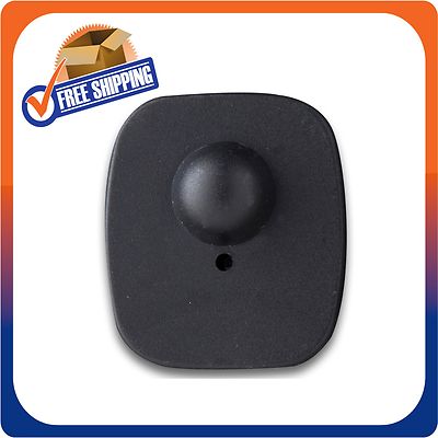 1000 CHECKPOINT SECURITY COMPATIBLE RF MINI TAG BLACK 82MHZ EAS PIN NOT INCLUDED