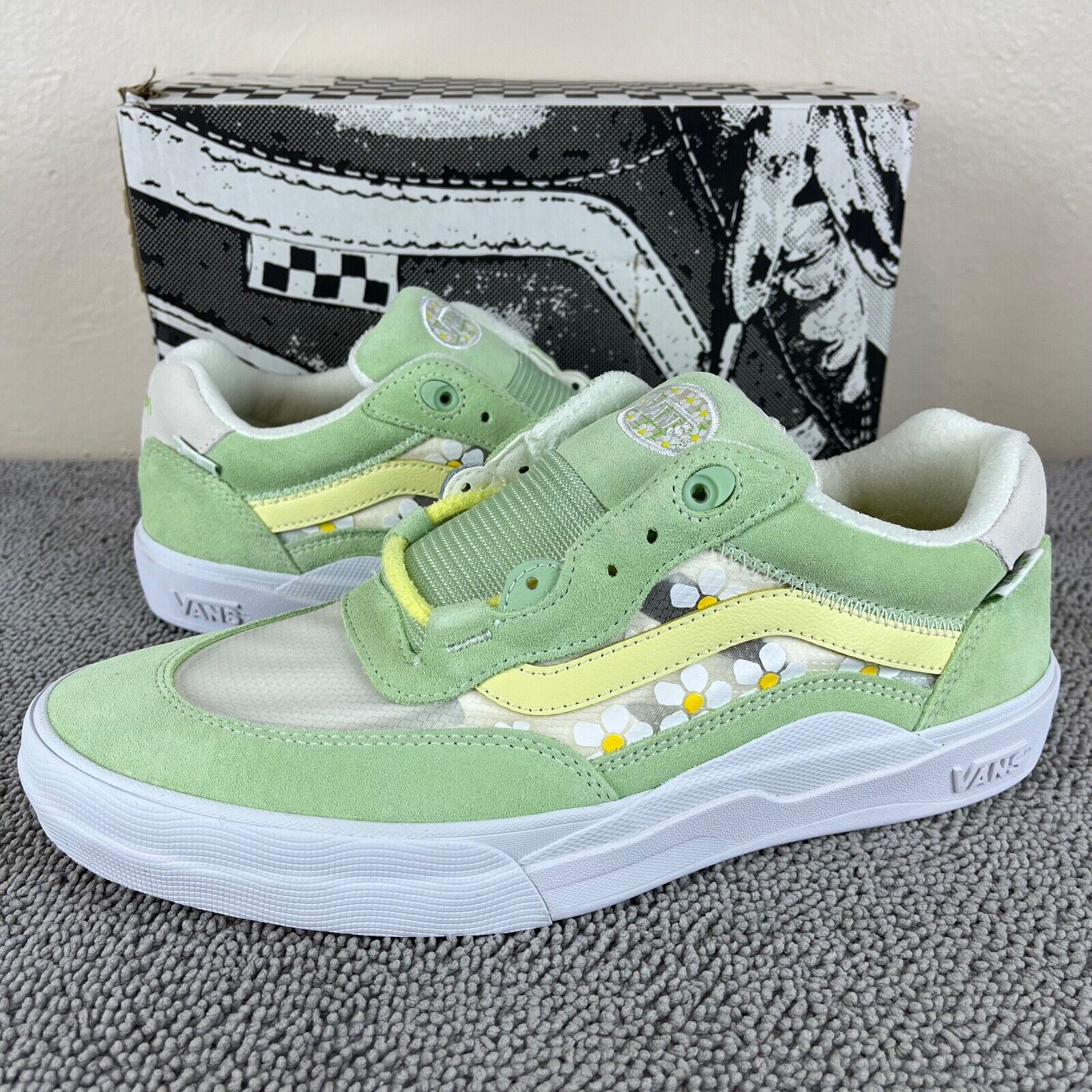 Vans Wayvee X Brighton Pastel Green White PopCush Skate Vans Wayvee X Brighton Pastel Green White PopCush Skate