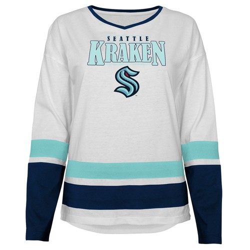 Outerstuff Футболка с длинными рукавами для юношей НХЛ Сиэтл Кракен-рекордсмен