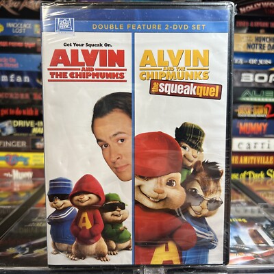 Alvin And the Chipmunks 2007 / The Squeakquel 2009 DVD New Jason Lee Comedy