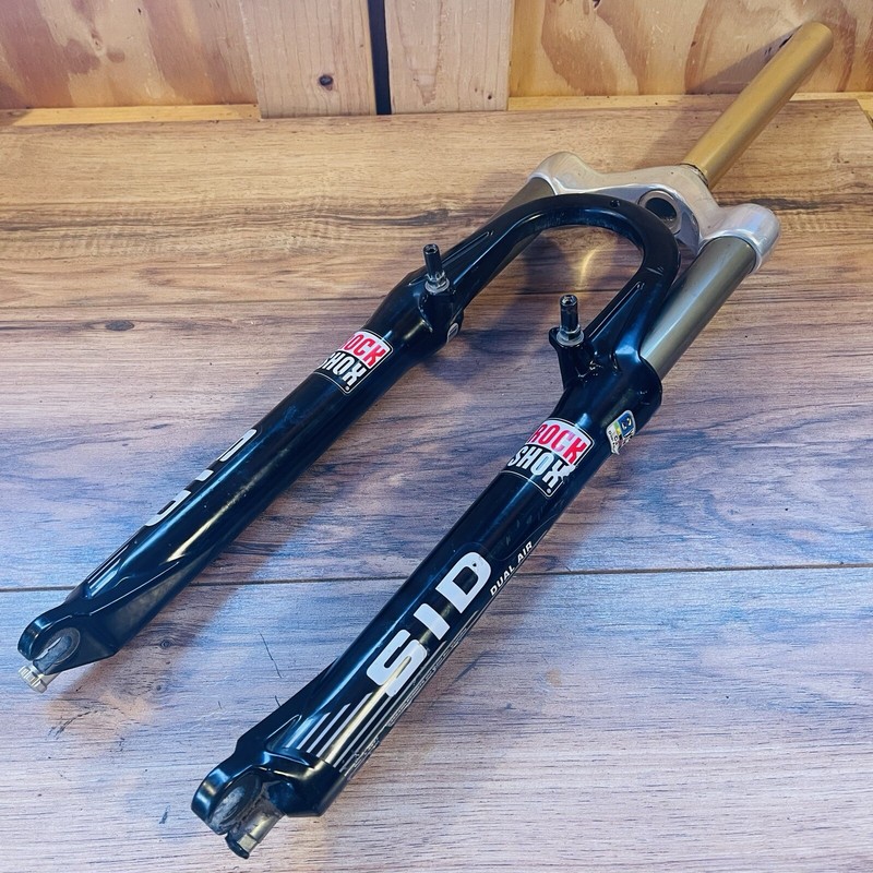 Rock Shox SID XC Dual Air 1 1/8 Threadless MTB Fork V- Brake & Disc Black