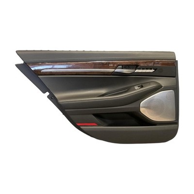 2017 Genesis G90 Left Driver Rear Door Trim Panel Black NNB w/Sunshade OEM Part