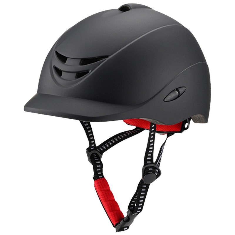 Ovation Deluxe Schooler Riding Helmet Equestrian, Black
