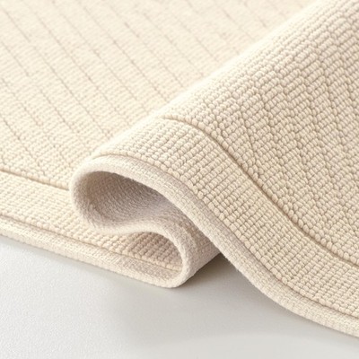 Arkwright 100% Cotton Bathroom Rug  High Absorbent Stylish Tex...