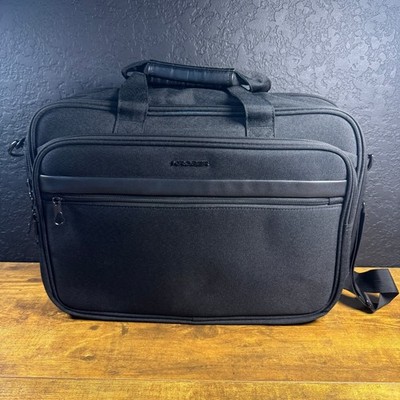 KROSER Laptop Briefcase Black Nylon Messenger Bag Mens Large 17.3 Inch