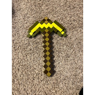 Minecraft Transforming Gold Sword To Pickaxe 2 In 1 Mattel 2014
