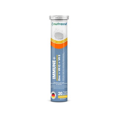 nutrazul Immune+ Effervescent Tablets- Passion Fruit 20 s | Gluten Free Lacto...