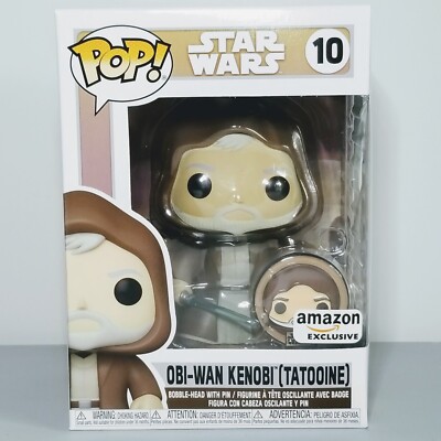 Funko Pop: Star Wars - Obi-Wan Kenobi (Tatooine) w/ Pin #10 Amazon Exclusive