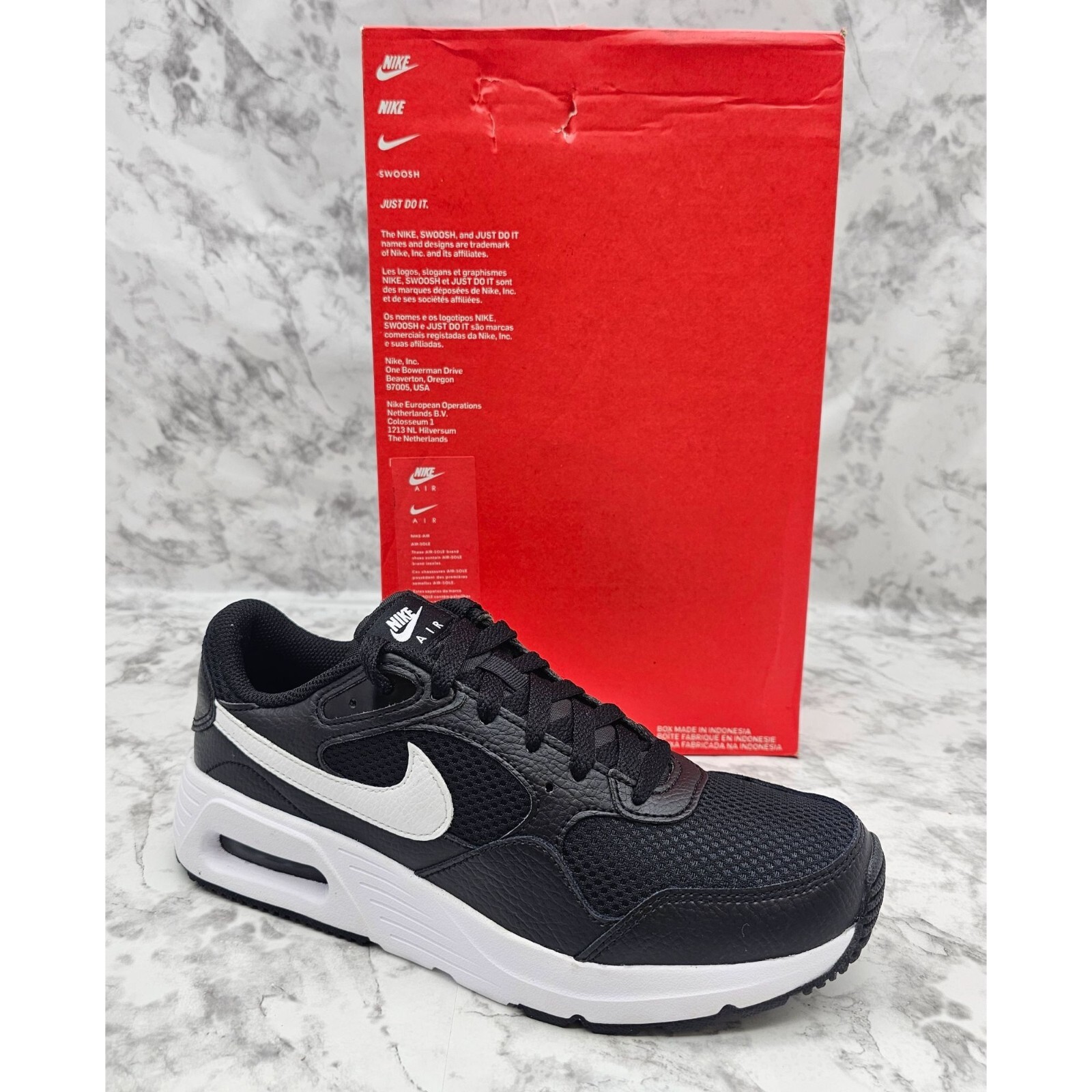 Nike Air Max SC Classic Black & White Men's Shoes Size 6 | eBay