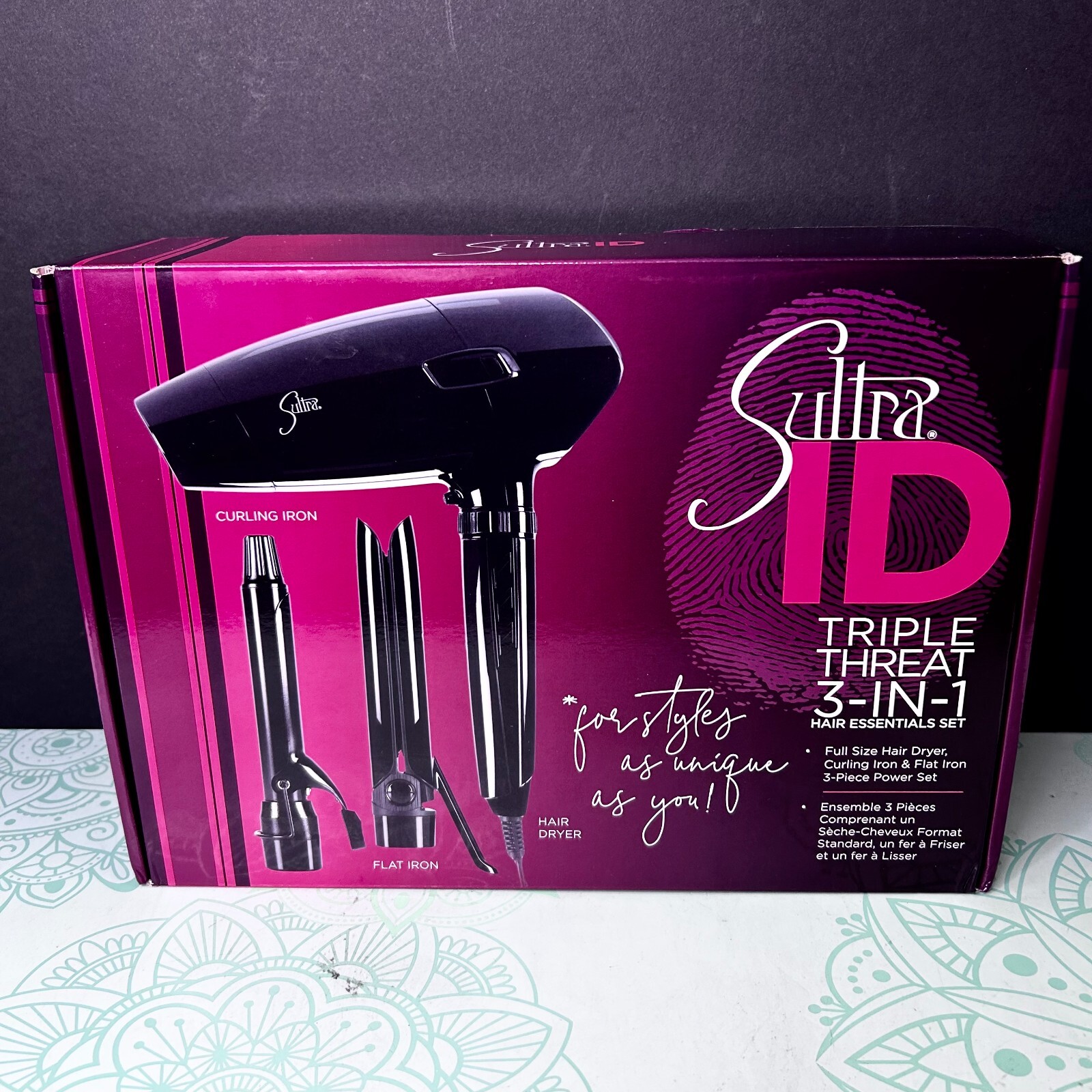 curling-flat-iron-sultra-id-triple-threat-hair-essentials-set-hair-dryer