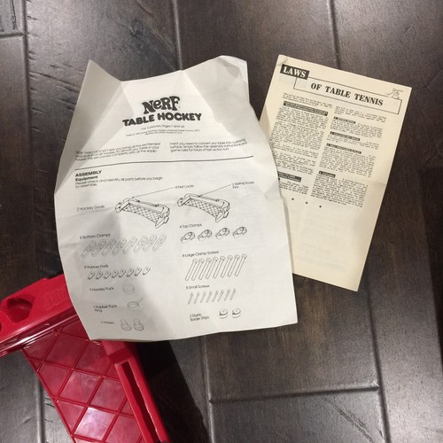 Vintage 1987 Nerf Table Hockey Game Parker Brothers Original Box 100% Complete