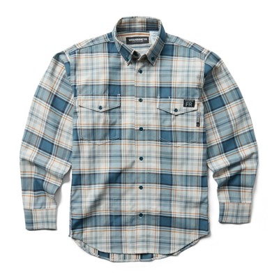 

Росомаха Мужская FR Клетчатая рубашка с длинным рукавом из твила Bering Plaid  на пуговицах