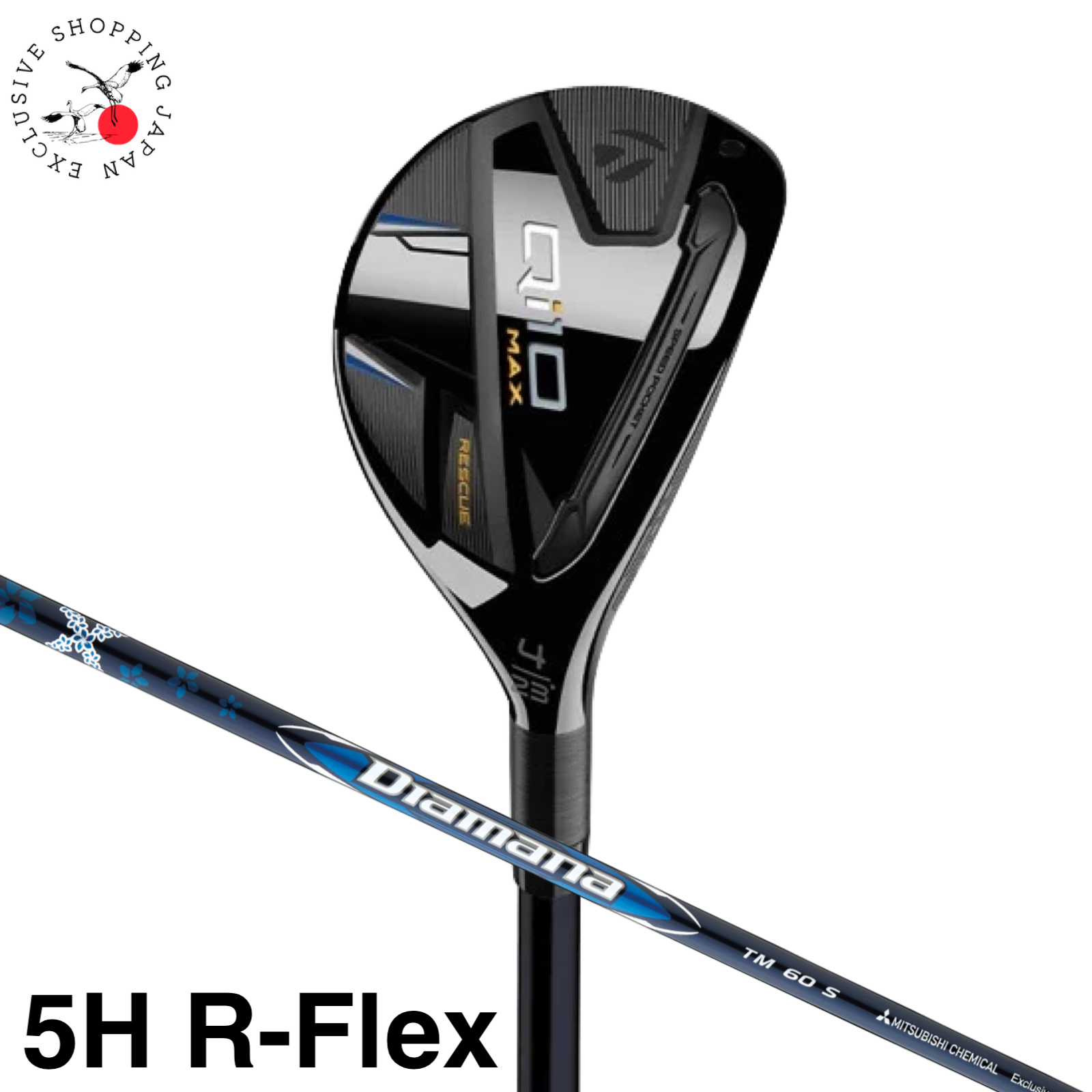 0*0様 Qi10　MAX　RESCUE　5U　27°　Diamana　TM60 TaylorMade Qi10 MAX Rescue Hybrid Utility 5H R Flex Diamana