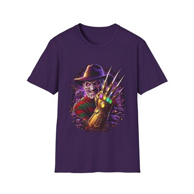 Freddy Krueger & Thanos Mashup T-Shirt - Ultimate Villain Showdown Graphic Tee