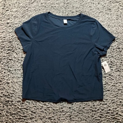 Old Navy Women's Tech Stretch Short Sleeve Crewneck T-Shirt Large - Navy NWT