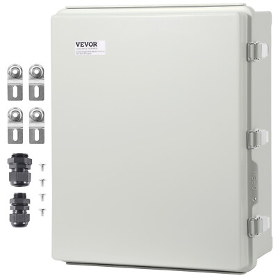 VEVOR Outdoor Junction Box 13.78x9.84x5.90 in ABS Plastic Electrical Enclosure
