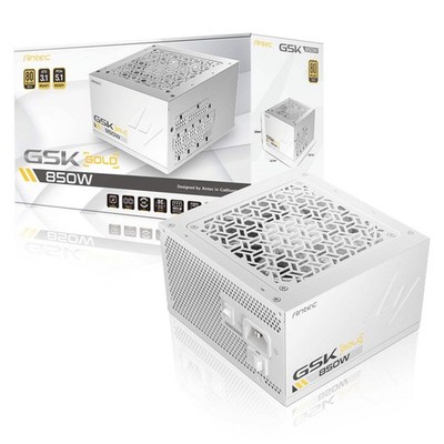 Antec GSK ATX3.1 850W Power Supply, White,80 PLUS Gold, Full Modular, PCIe 5.1,