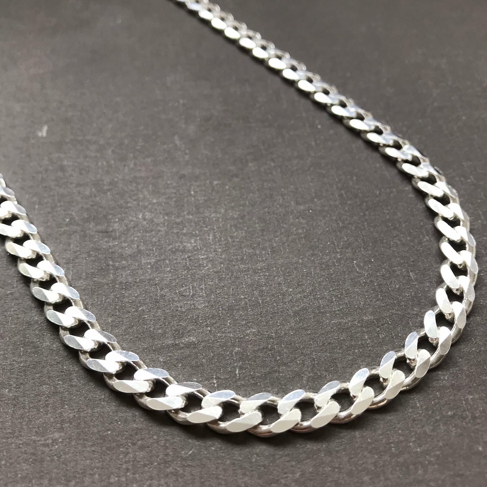 Pre-owned Handmade Mens Tight Curb Cuban Link Chain Necklace 925 Sterling Silver 26 Inch 11mm 142gr