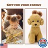 SIOTMERA Bear Ears Headband Brown, Cute Care Movable Hairband Adult with Toddler Animals Costume, Soft Makeup Head Wear for Washing Face Women