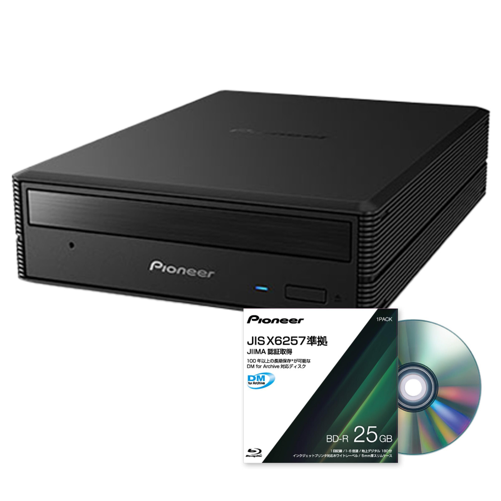 Pioneer BDR-X13J-S UHD/BD/DVDドライブ Pioneer BDR X13 JBKD M-Disc 