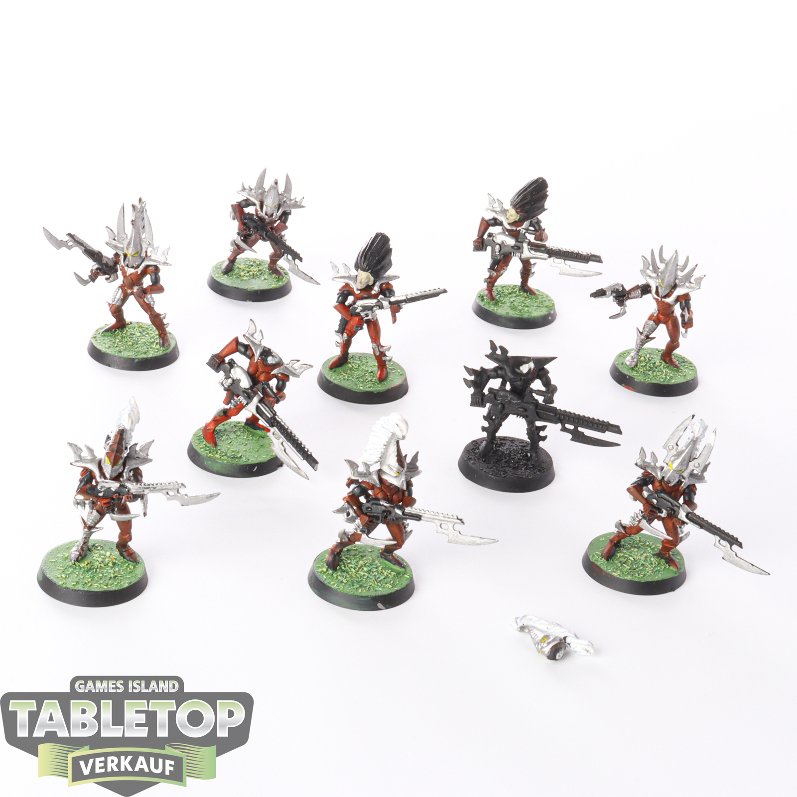 Drukhari - 10 Kabalite Warriors klassisch - teilweise bemalt