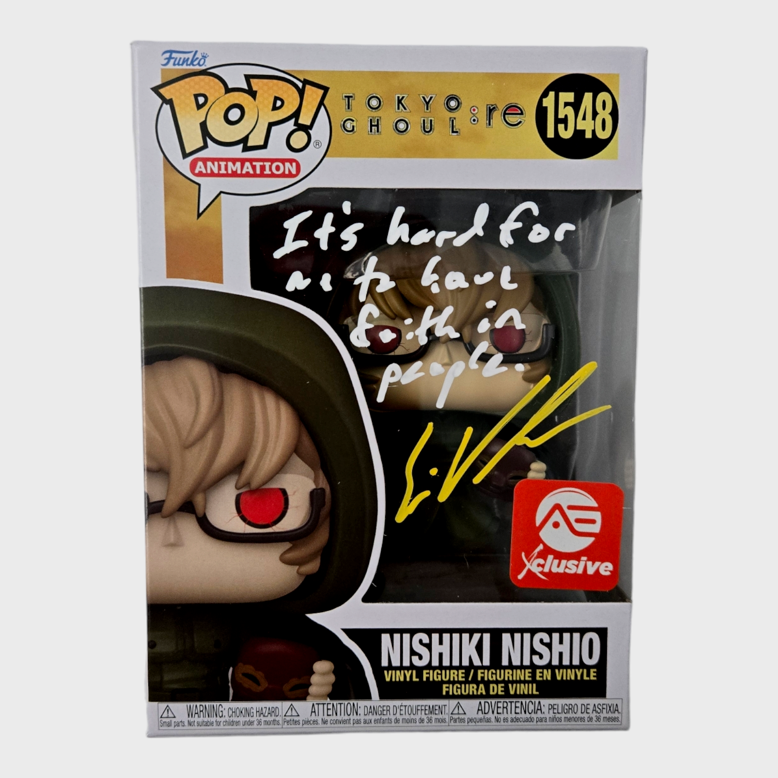 TOKYOGUNS Exclusive ExCHICAGO直筆シリアルナンバ入 Nishiki Nishio Signed Funko Pop Eric Vale Tokyo Ghoul
