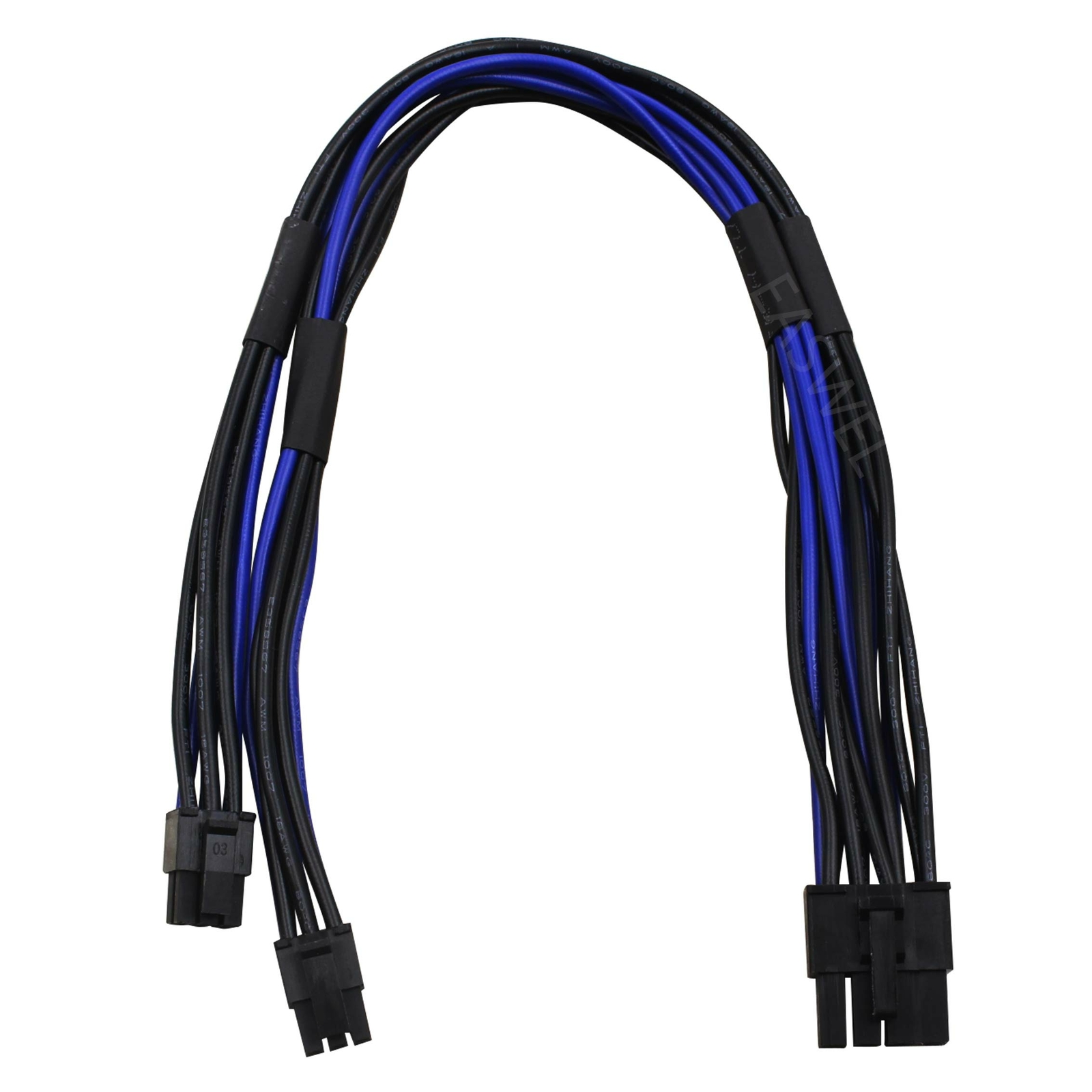 For Mac Pro Video Card 18 AWG Dual Mini 6 Pin To 8 Pin Male PCI-E Power Cable