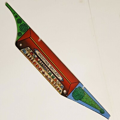 1985 WILLIAMS COMET PINBALL MACHINE PLAYFIELD PLASTIC SHOOTING GALLERY