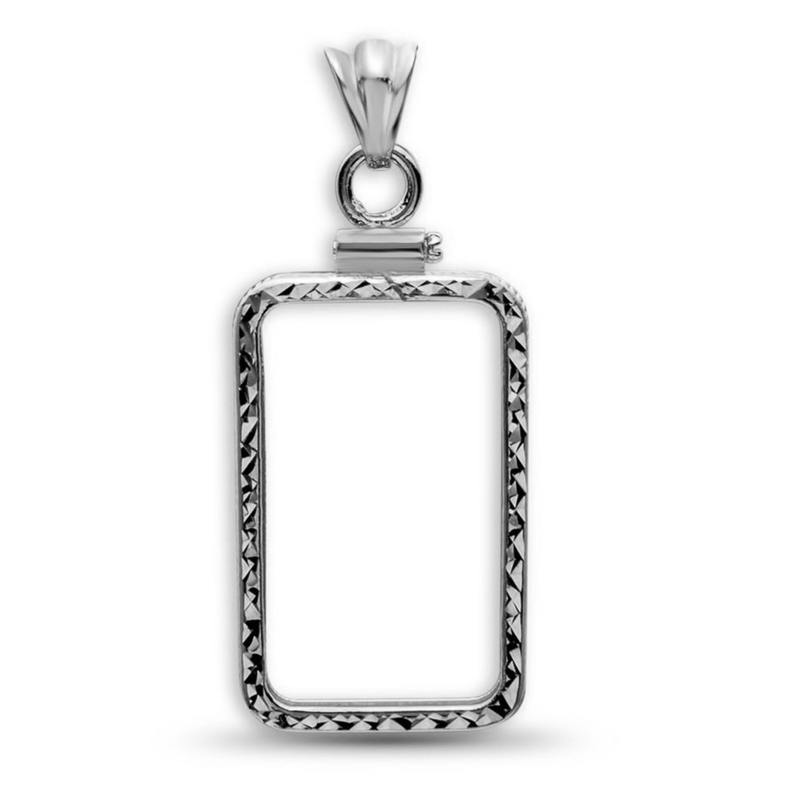 Sterling Silver Screw Top Faceted Bezel 1oz Pamp Suisse Fortuna