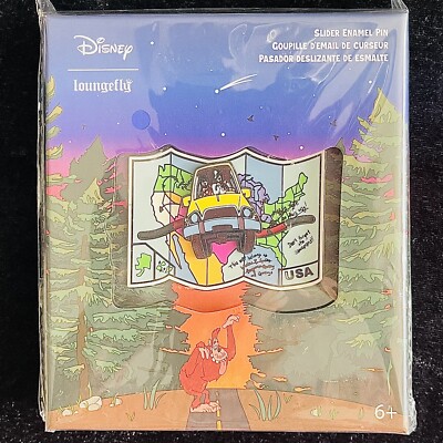 LE Goofy Movie Max Road Map Goof Troop Loungefly Disney Afternoon Channel Pin