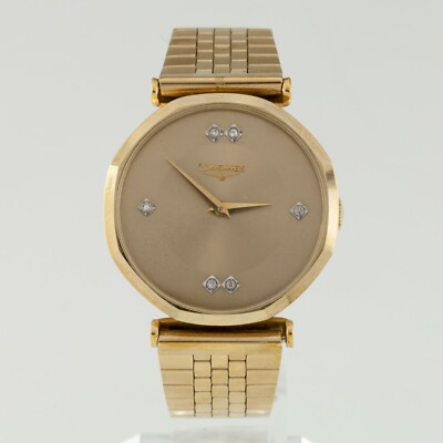 Longines Gold-Plated Men's Mechanical Watch w/ Aftermarket Band Cal. 528