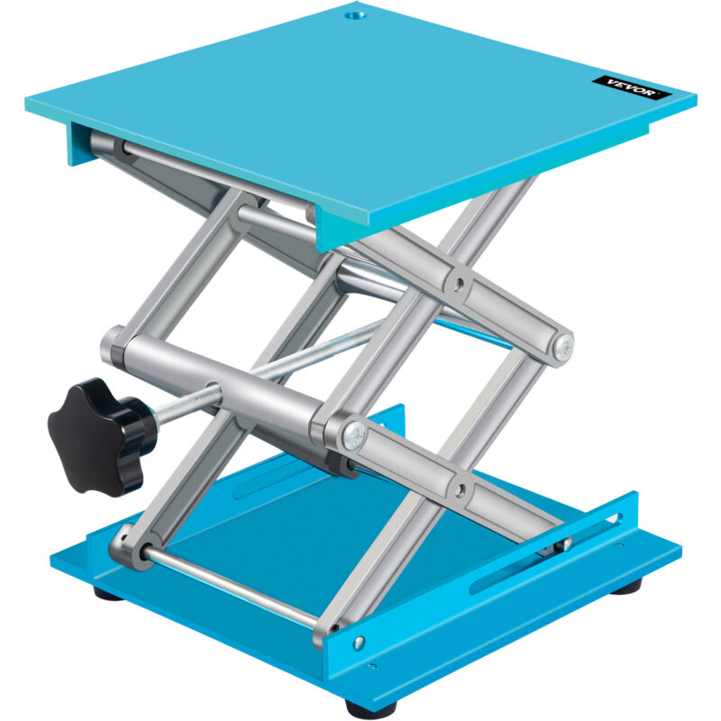 VEVOR 8" x 8" Lab Jack Aluminum Lab Lifting Platform Stand Lifter Oxide-Crafted