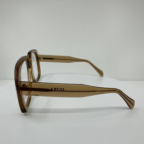 Pre-owned Goliath Ii Eyeglasses Ultra  2 C. Translucent Honey 62-20mm Holland In Clear Demo Lenses