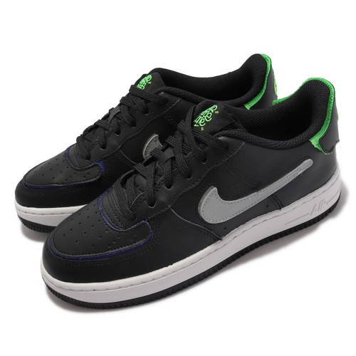 

Nike AF1/1 GS Black Silver White Junior Kids Casual Lifestyle Shoes DH7341-001, Черный, Af1/1 Gs