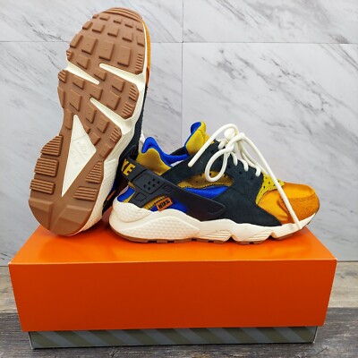 Nike Air Huarache Goldtone Black Coconut Milk Shoes DO6681 700 Women's Size 6