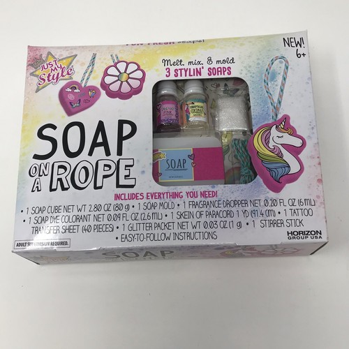 Just My Style Soap On A Rope 8pc Kit w/ Soap + Mold & Accessories Ages 6+ NEW!!