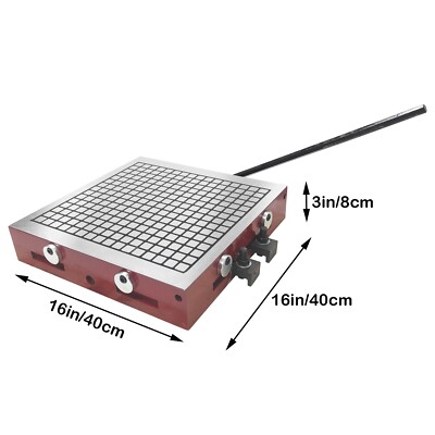 Super Strong CNC Grid Permanent Magnetic Table Chuck 16''X16'' for Flat Surface Gr