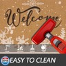 Winter Xmas Welcome-Doormat Non-Slip Front-Door-Mats - Snow Entrance Mat Porch Home Christmas Decor 17x30