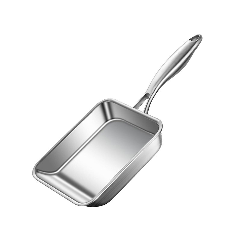 7.5" Japanese Omelette Egg Pan 316 Stainless Steel Egg Pan