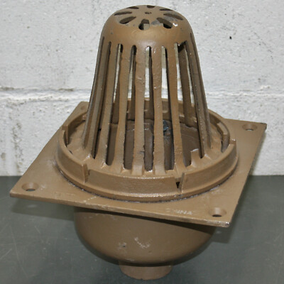DAMAGED - Jay R Smith Roof Drain 110-Y02, 2'' Pipe Diameter, Cast Iron 