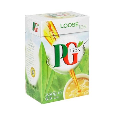 PG Tips Black Tea, Loose Tea, 8.8-Ounce Boxes (Pack of 6)