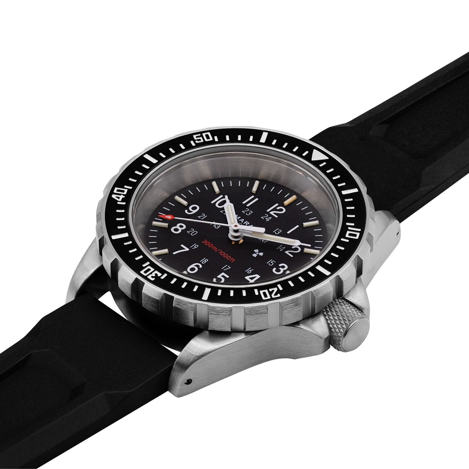 Pre-owned Marathon Military Tsar Dive Watch, Us Government Dial, Swiss Made, Iso 6425