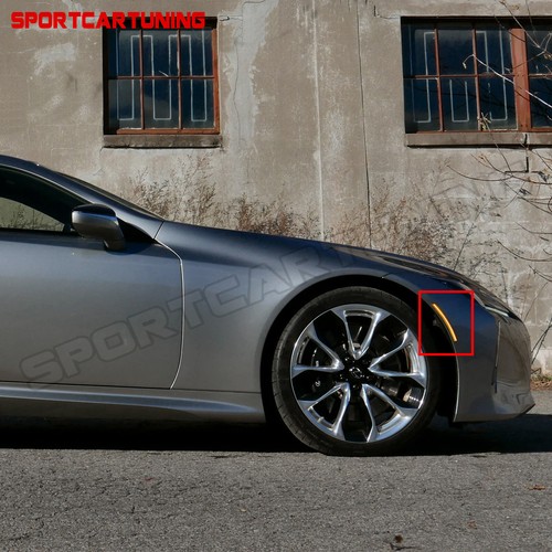 For 2018-2022 Lexus LC500/LC500H 2PCS Smoked LED Amber Side