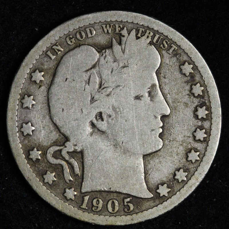 ベットー値段を下げました 1905-O Barber Silver Quarter FINE E239 ZXCM | eBay