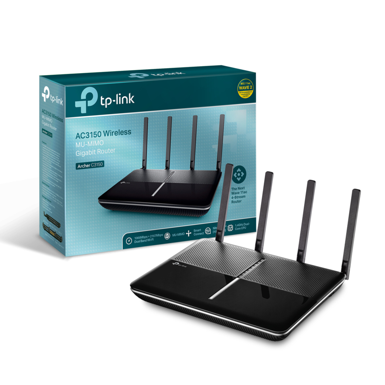 TP-LINK AC3150 Wireless MU-MIMO Gigabit Router Speed Wi-fi Security Range Signal