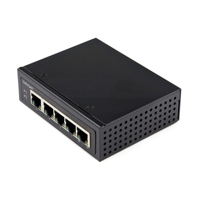 StarTech.com Industrial 5 Port Gigabit PoE Switch - 30W - Power Over Ethernet...