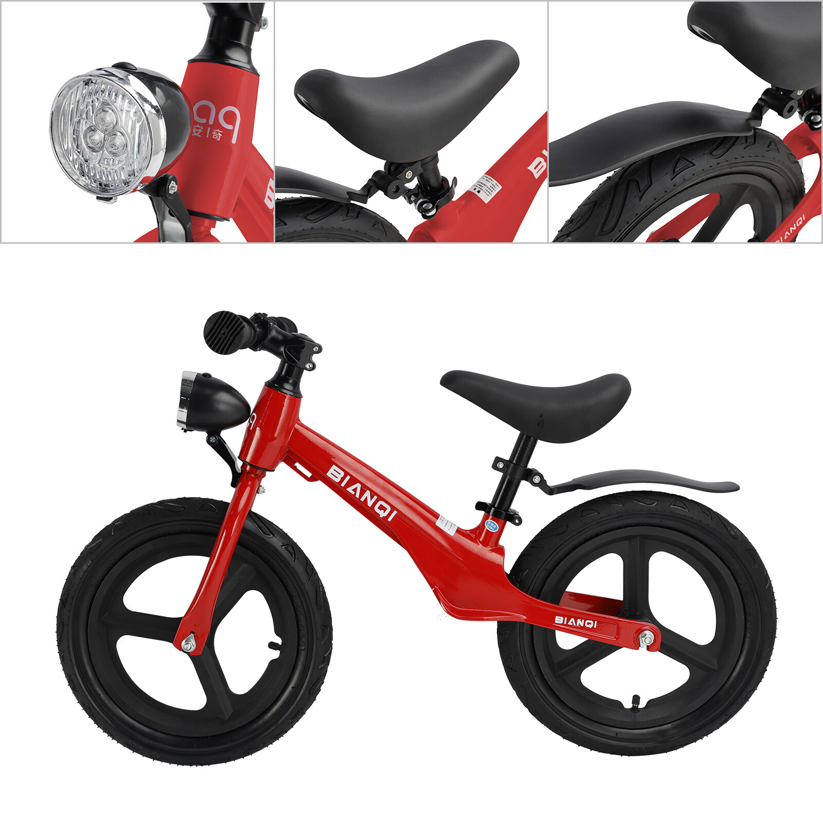 NEW 14 inches Baby Balance Bike Boys & Girls Toys w/ Lights First Birthday Gift